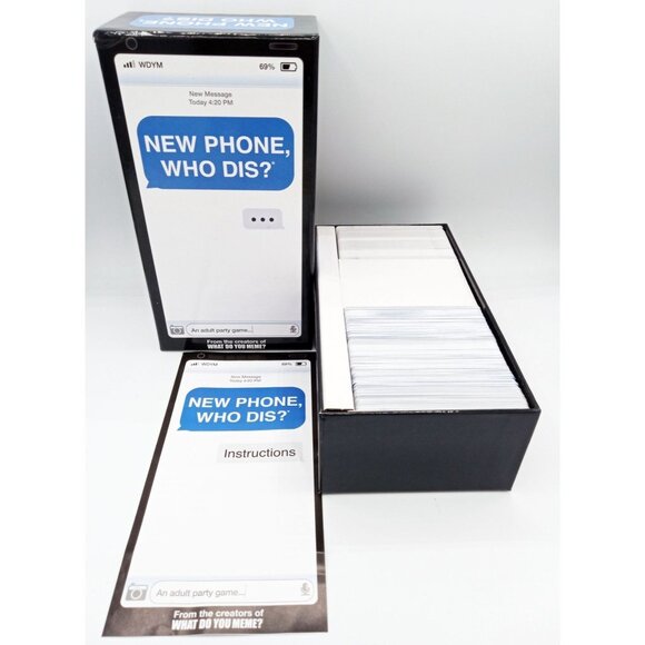 New Phone Who Dis? Adult Party Card Game Offline Text Messaging Ages 17 and Up - Picture 13 of 15